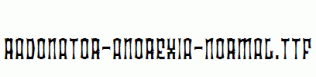 Radonator-Anorexia-Normal.ttf