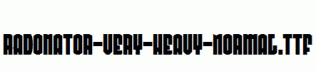 Radonator-Very-Heavy-Normal.ttf
