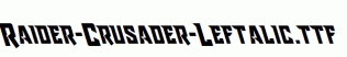 Raider-Crusader-Leftalic.ttf