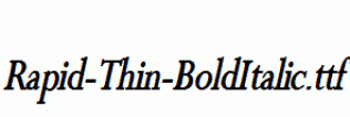 Rapid-Thin-BoldItalic.ttf