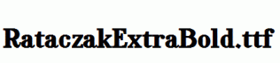 RataczakExtraBold.ttf
