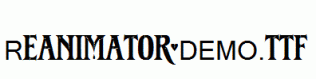 Reanimator-DEMO.ttf