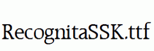RecognitaSSK.ttf