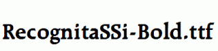 RecognitaSSi-Bold.ttf