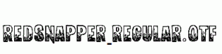 RedSnapper-Regular.otf