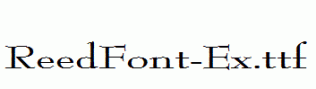 ReedFont-Ex.ttf