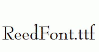 ReedFont.ttf