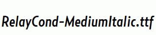 RelayCond-MediumItalic.ttf