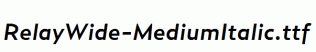 RelayWide-MediumItalic.ttf