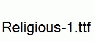 Religious-1.ttf