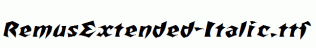 RemusExtended-Italic.ttf