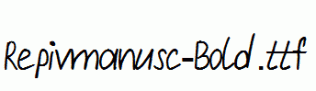 Repivmanusc-Bold.ttf