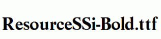ResourceSSi-Bold.ttf