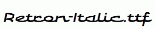 Retron-Italic.ttf