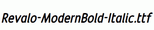 Revalo-ModernBold-Italic.ttf