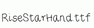 RiseStarHand.ttf