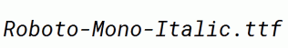 Roboto-Mono-Italic.ttf