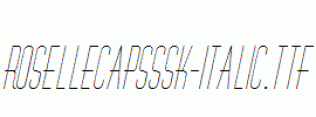 RoselleCapsSSK-Italic.ttf