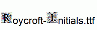 Roycroft-Initials.ttf