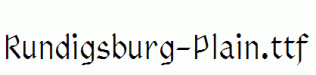 Rundigsburg-Plain.ttf