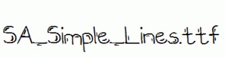 SA_Simple_Lines.ttf