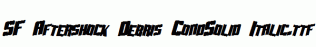 SF-Aftershock-Debris-CondSolid-Italic.ttf