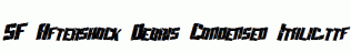 SF-Aftershock-Debris-Condensed-Italic.ttf