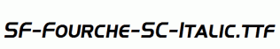 SF-Fourche-SC-Italic.ttf