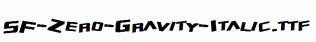 SF-Zero-Gravity-Italic.ttf