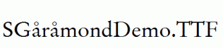 SGaramondDemo.ttf