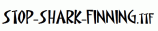 STOP-SHARK-FINNING.ttf