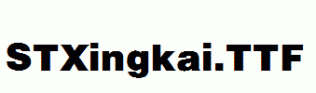 STXingkai.ttf