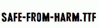 Safe-from-harm.ttf