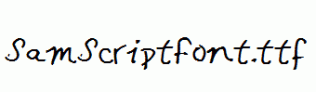 SamScriptFont.ttf