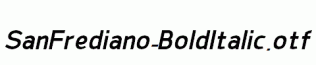 SanFrediano-BoldItalic.otf