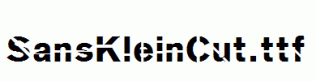 SansKleinCut.ttf