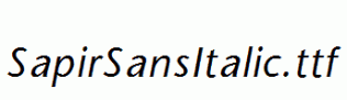 SapirSansItalic.ttf