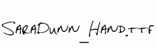SaraDunn_Hand.ttf