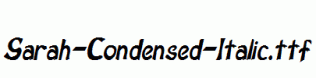 Sarah-Condensed-Italic.ttf