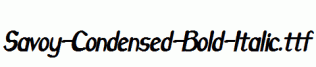 Savoy-Condensed-Bold-Italic.ttf