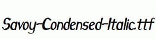 Savoy-Condensed-Italic.ttf