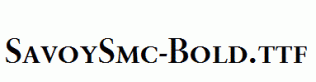 SavoySmc-Bold.ttf