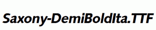 Saxony-DemiBoldIta.ttf