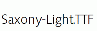 Saxony-Light.ttf