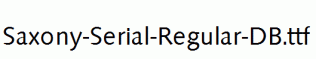 Saxony-Serial-Regular-DB.ttf