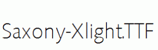 Saxony-Xlight.ttf