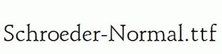 Schroeder-Normal.ttf