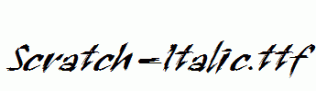 Scratch-Italic.ttf