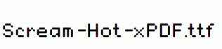 Scream-Hot-xPDF.ttf