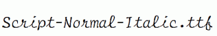 Script-Normal-Italic.ttf
